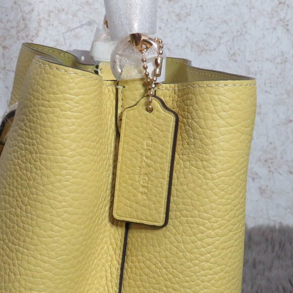 Coach Rowan Drawstring Bucket Bag (Yellow) - Picture 9 of 10